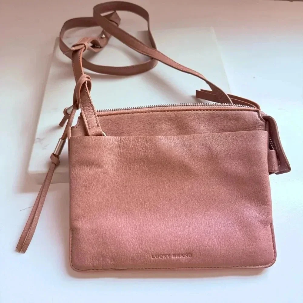 NWOT Lucky Brand Biro Leather Crossbody